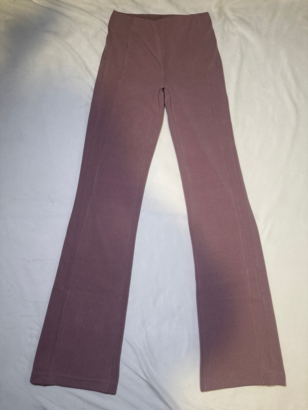 lululemon athletica Dusty Mauve Ribbed Softstreme High Waist Pants Size 4
